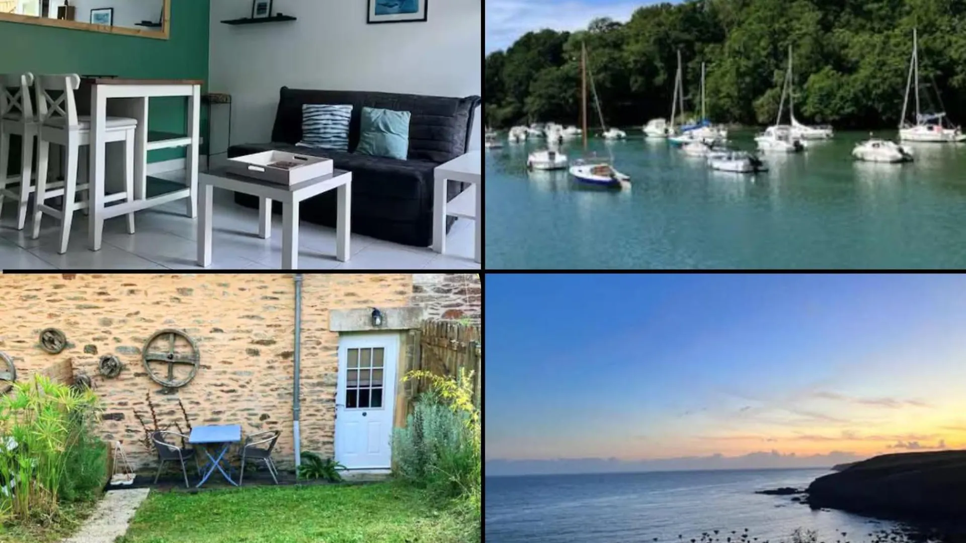 Appartement Doelan, Le Port Et La Mer A Pieds 克拉斯卡诺特